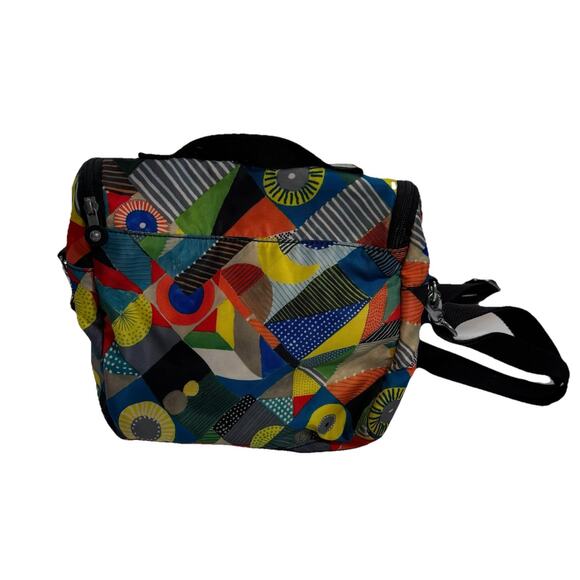Kipling AC7256 Kichirou Lunch Bag Crossbody Bag 496 Abstract Print Colorful - Picture 3 of 8